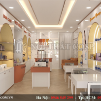 Dự án thiết kế cửa hàng Mỹ Phẩm GHB- Đống Đa- Hà Nội